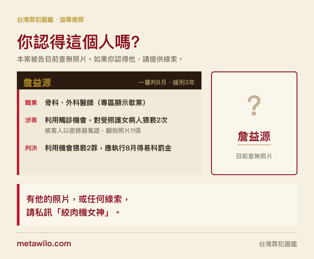 徵求詹益源照片
